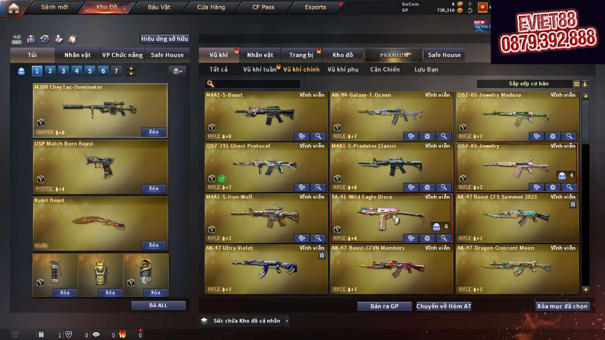 shop acc cf uy tin gia re